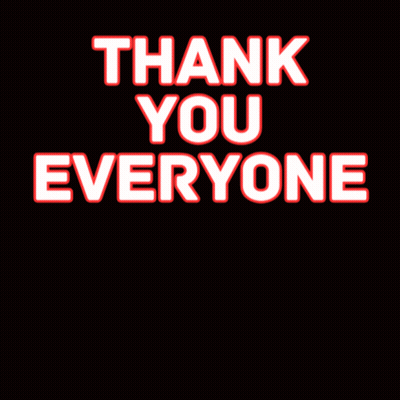 Pink Heart Saying Thank You Everyone GIF
