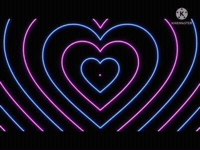 Pink Heart Shaped Tunnel With Kinemaster GIF