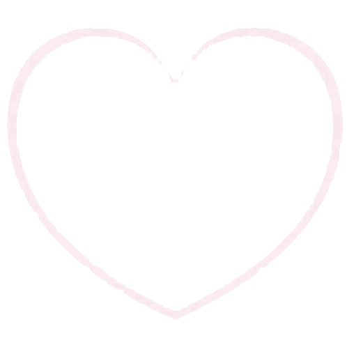 Pink Heart Surrounded By Smaller Hearts Sticker