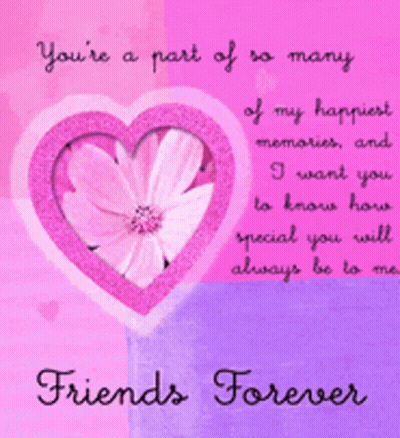 Pink Heart With Flower You're A Part Of So Many Of My Happiest Memories GIF