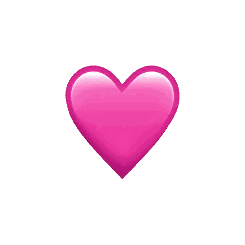 Pink Heart With Gradient Sticker