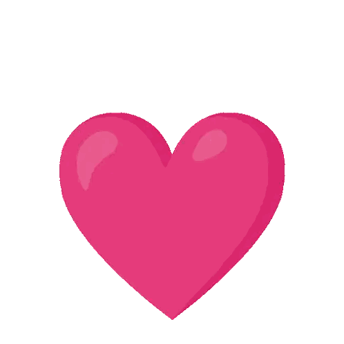 Pink Heart With Layers Sticker