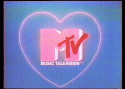 Pink Heart With MTV Logo GIF