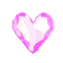Pink Heart With Red Border Sticker