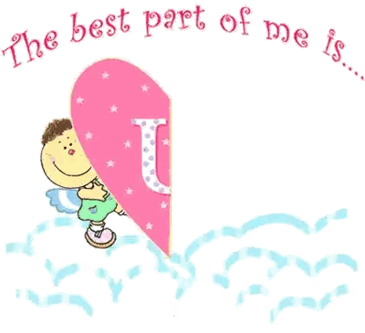 Pink Heart With U Inside Sticker