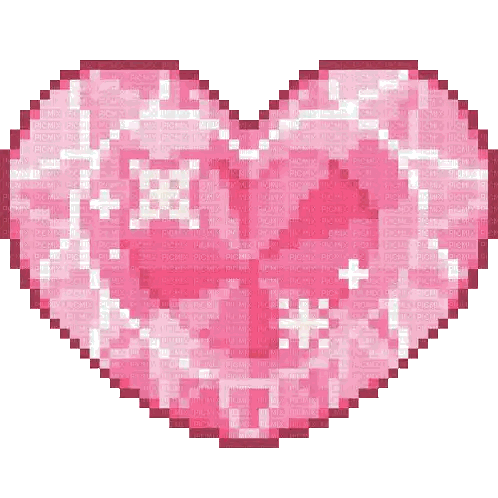 Pink Heart With White Cross Sticker