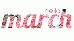 Pink Hello March  GIF