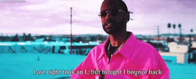 Pink Jacket Man Last Night Took L Bounce Back GIF
