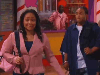 Pink Jacket Woman And Blue Shirt Man At Ice Cream Parlor GIF