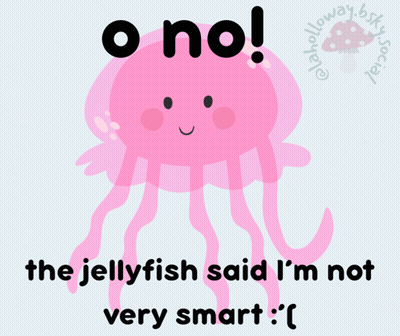 Pink Jellyfish Saying O No GIF