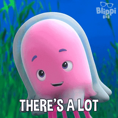 Pink Jellyfish Saying There's A Lot GIF