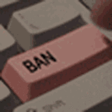 Pink Keyboard Entering Ban Button  GIF