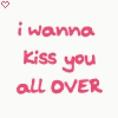 Pink Kisses Seamless Pattern With Heart GIF