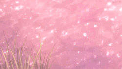 Pink Lake Water Raining Anime