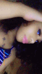 Pink Lip Baddie Girl Light Skin  GIF