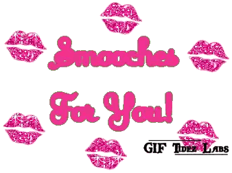 Pink Lips Smooches For You Sticker