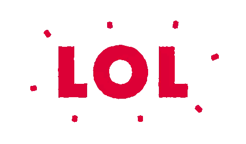 Pink LOL Sign Sticker