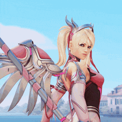 Pink Mercy GIF