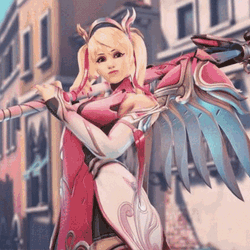 Pink Mercy GIF