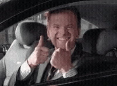 Pink Mini Cooper Driving GIF