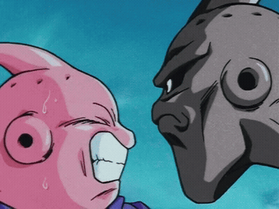 Pink Monster And Black Monster GIF