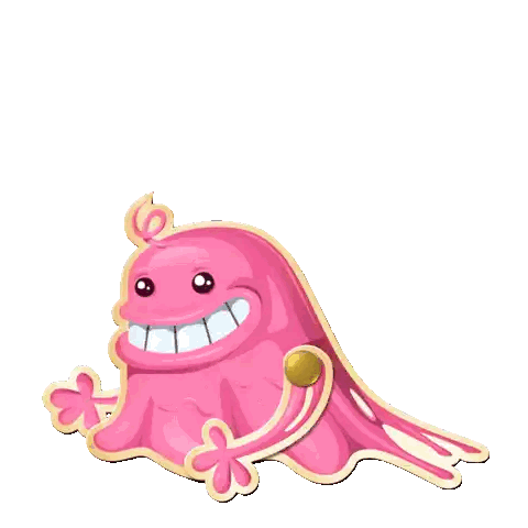 Pink Monster Big Smile Sticker