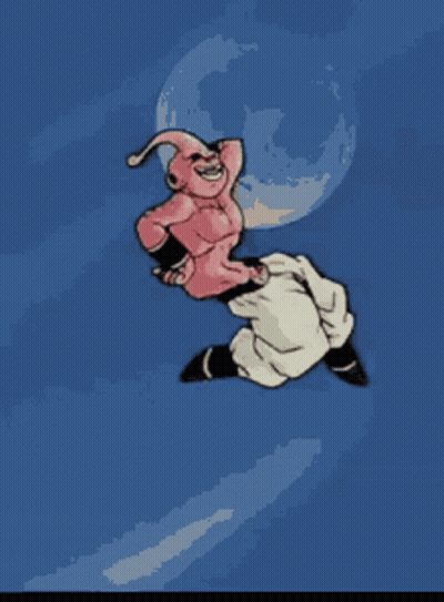 Pink Monster Blue Sky GIF