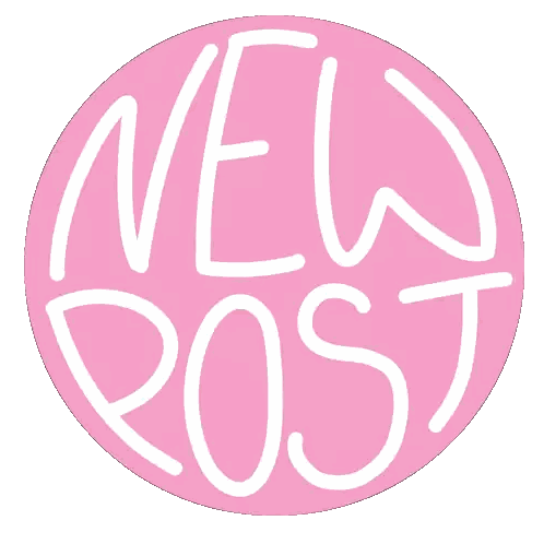 Pink New Post Circle GIF