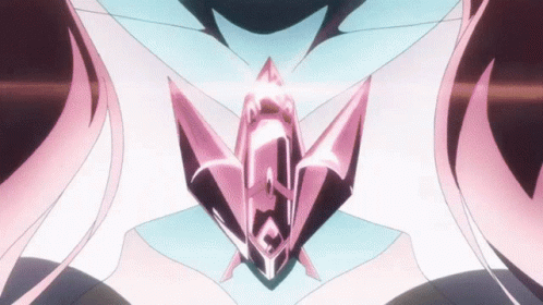 Pink Object With Diamond in Middle