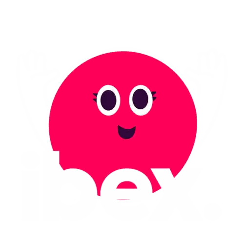 Pink Octopus Cartoon Illustration Sticker