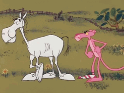 Pink Panther Kick GIF