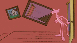 Pink Panther Rolling Down GIF 