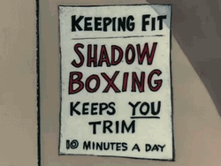 Pink Panther Shadow Boxing GIF