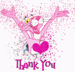 Pink Panther Thank You GIF