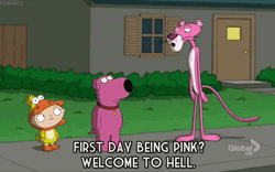 Pink Panther Welcome To Hell GIF