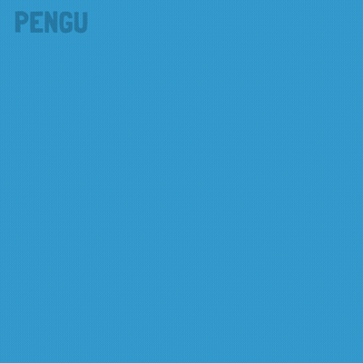 Pink Penguin Holding Yellow Balloon Saying Hi GIF
