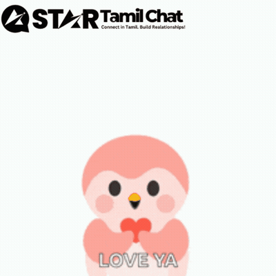 Pink Penguin Saying Love Ya With Red Hearts GIF