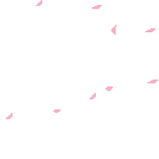 Pink Petals Falling Sticker