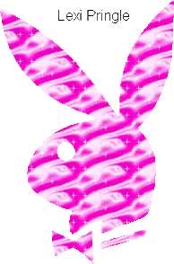 Pink Playboy Bunny Lexi Pringle Sticker