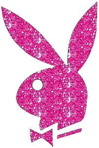 Pink Playboy Bunny Logo With Bow Tie Sticker