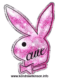 Pink Playboy Bunny With Cute Face Sticker