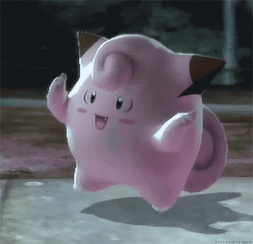 Pink Pokemon Dancing On Concrete Floor GIF