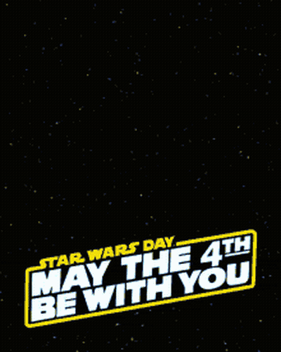 Pink Pony In Front Of Star Wars Sign GIF