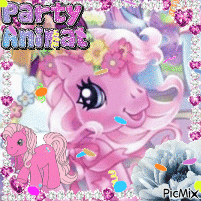Pink Pony Saying Party Anirat GIF