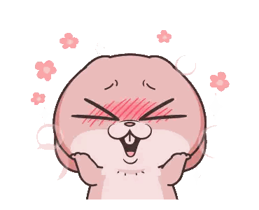 Pink Rabbit With Flowers Sticker