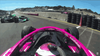Pink Race Car With Autonation GIF