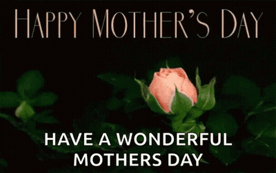 Pink Rose Happy Mother's Day GIF