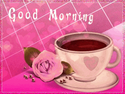 Pink Rose Special Good Morning GIF