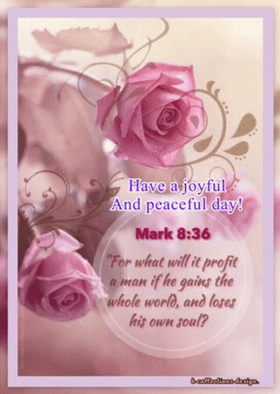 Pink Roses Bible Verse Card GIF