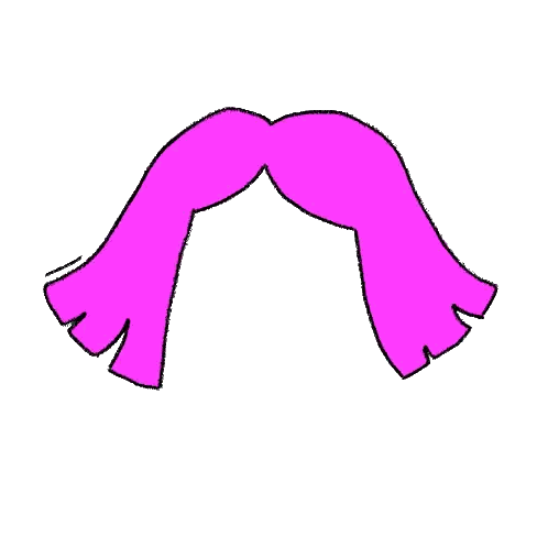 Pink Ruffled Scarf Sticker